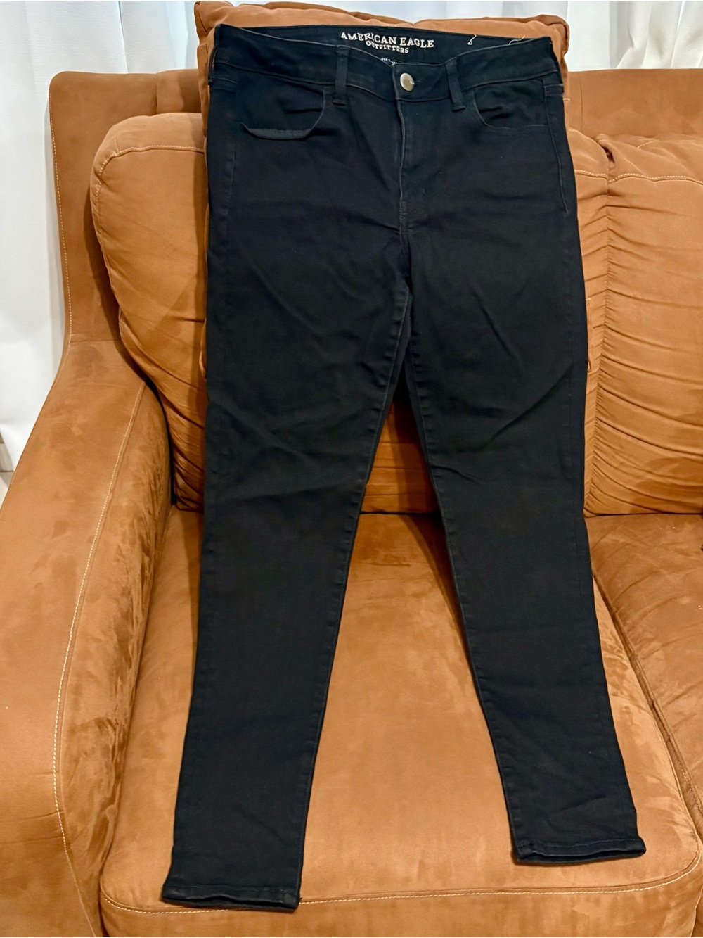 American Eagle Super Super Stretch X Black Skinny Jeans